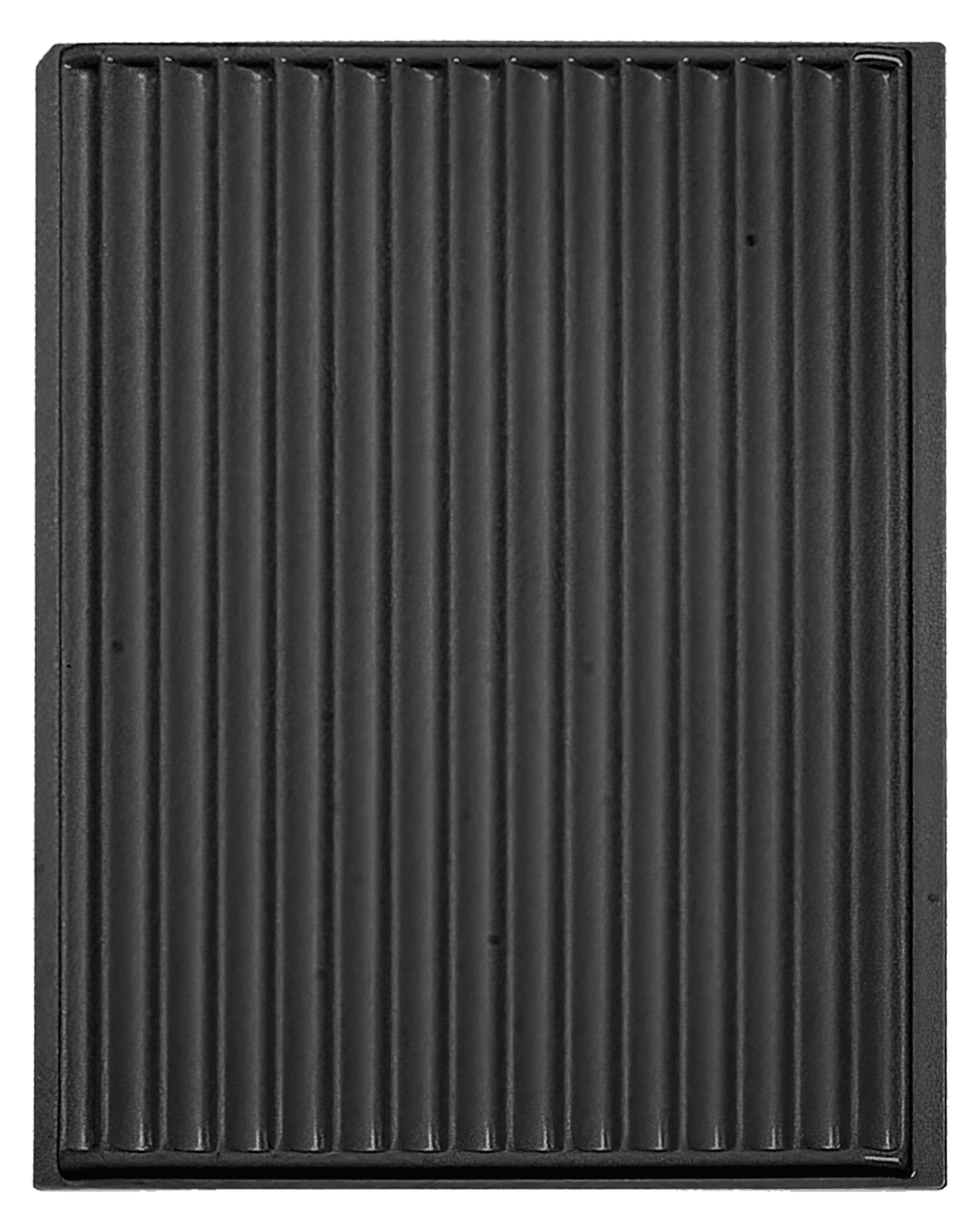 ESD-Tiefzieheinlage schwarz, 15 Rillen, PS
