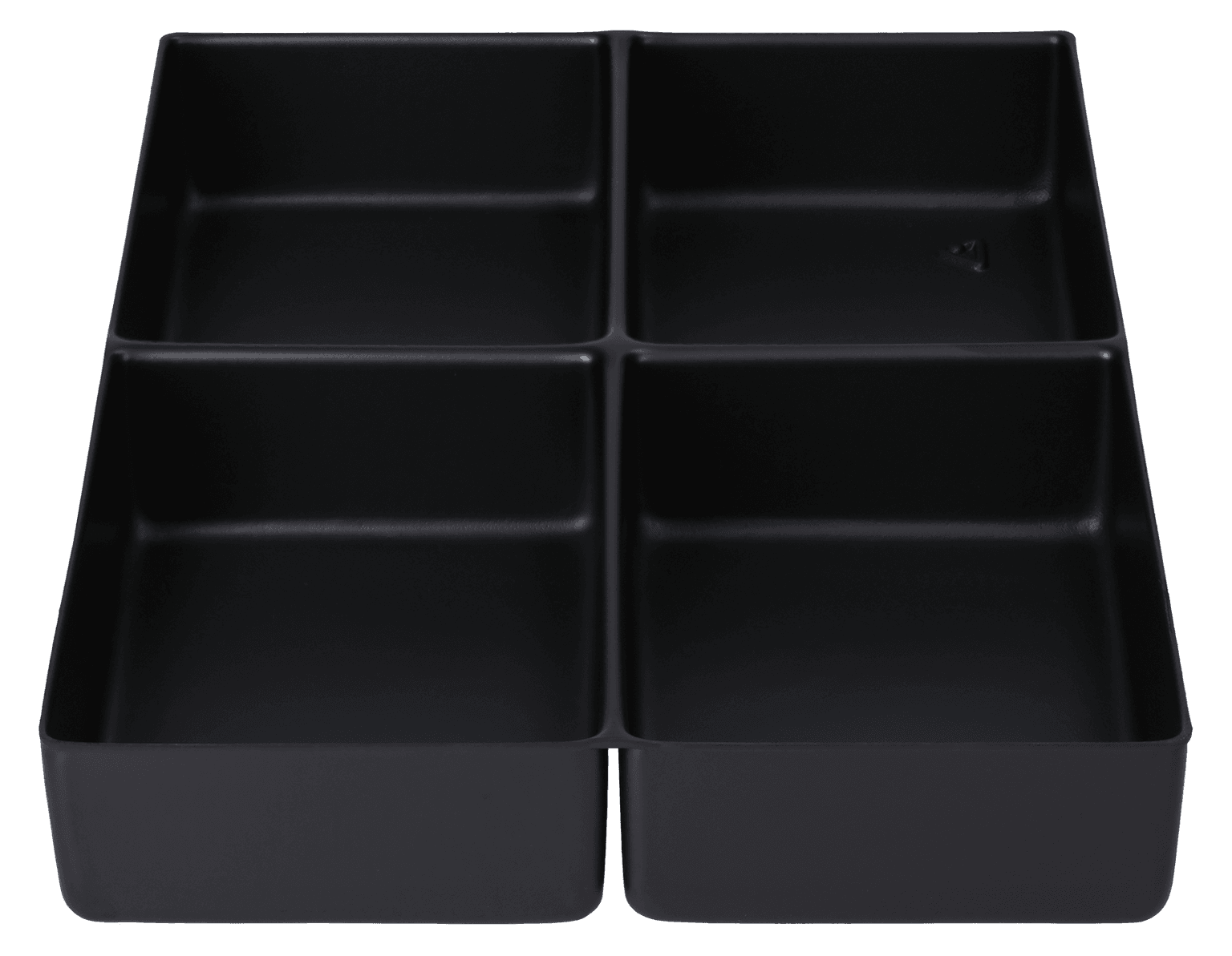 ESD-Inlay schwarz 4 Kavitaeten rechteckig