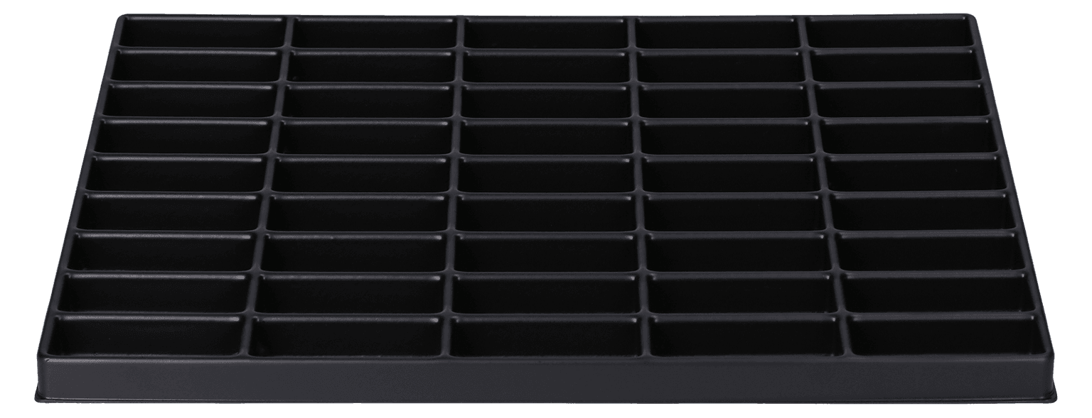 ESD-Inlay schwarz 45 Nester rechteckig
