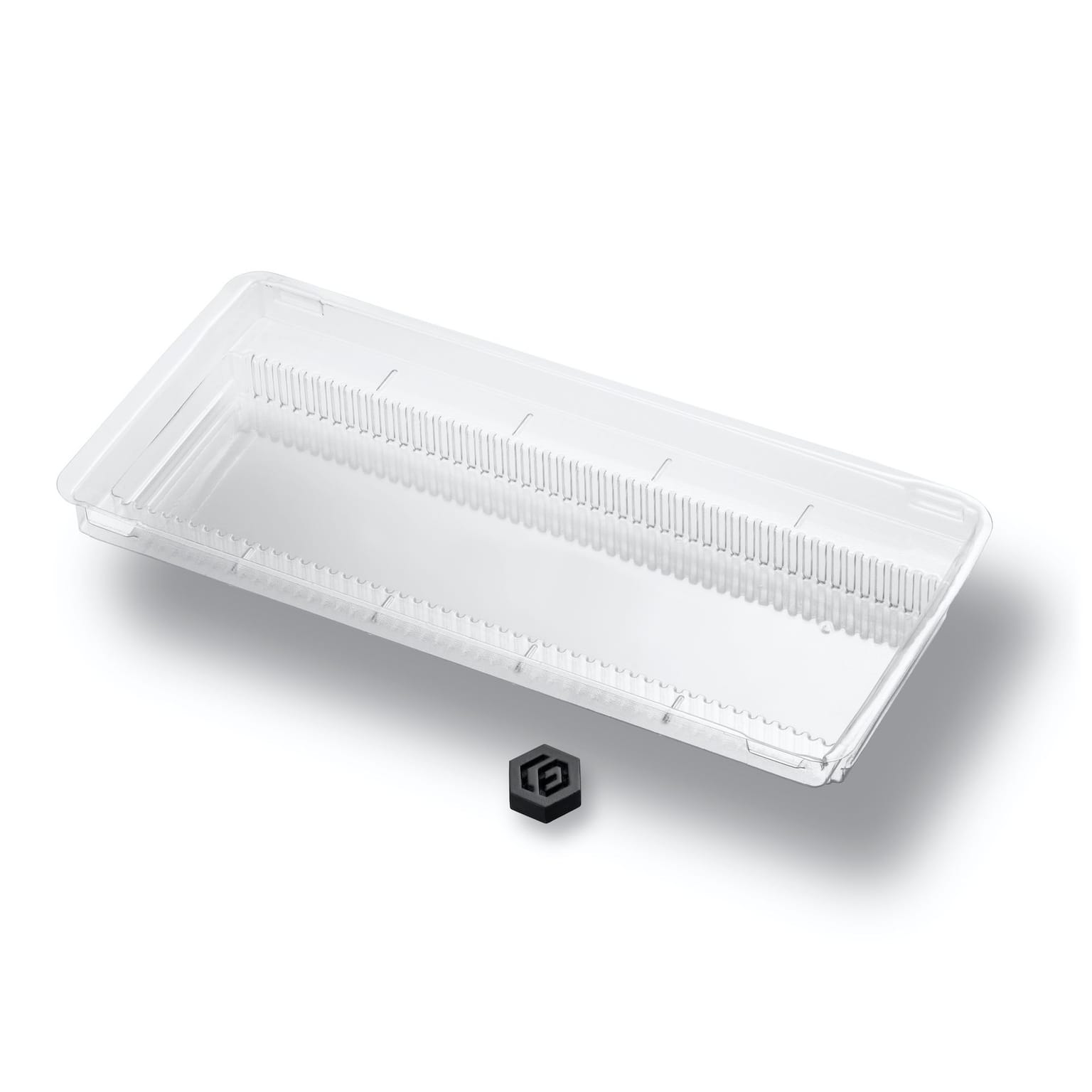 Weiße Tiefzieheinlage aus Kunststoff Weiße Tiefzieheinlage aus Kunststoff