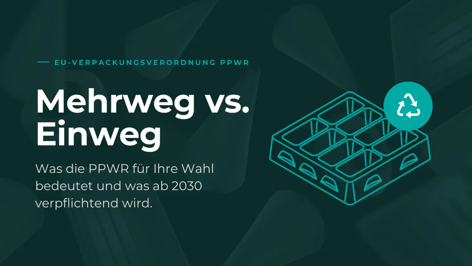 Banner PPWR Einweg vs. Mehrweg