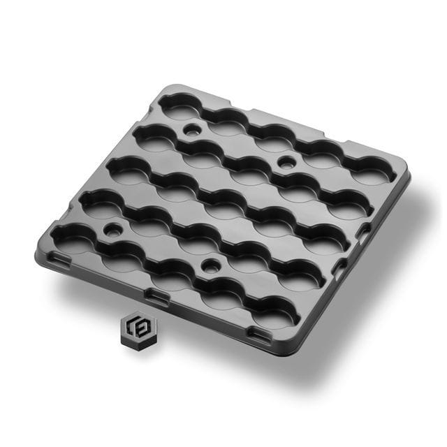 ESD-Werkstückträger aus Kunststoff in schwarz ESD-Werkstückträger aus Kunststoff in schwarz