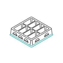 ESD-Tray aus Kunststoff_wasserresistent