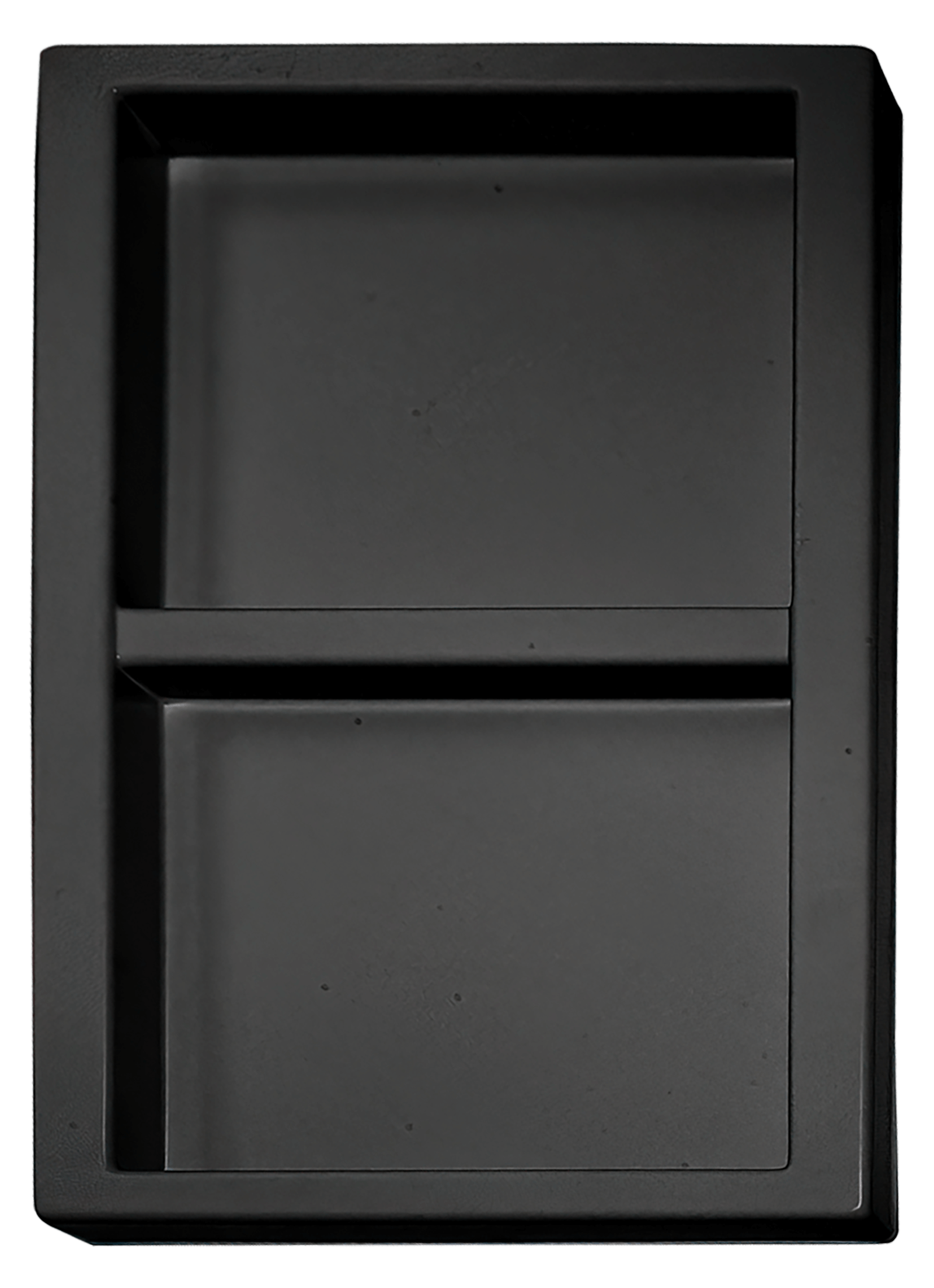 ESD-Tiefzieheinlage schwarz, 2 Nester rechteckig, PS 